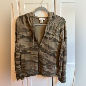 Camo Rachel Zoe Crop Jacket